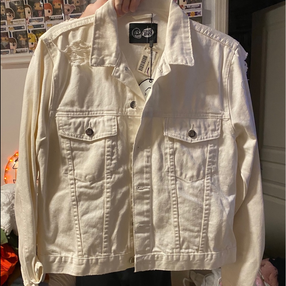 White denim jacket